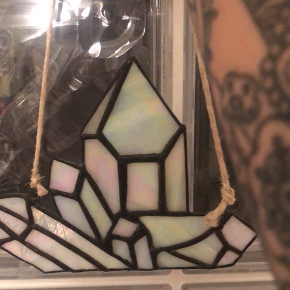 Hand made Opalescent Stain Glass Crystals Wall Decor/Hanger - Picture 3 of 6